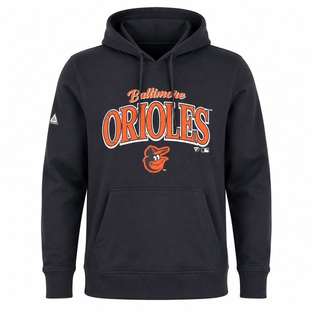 Baltimore Orioles Mens Podium Black Hoodie Medium sportswear baseball MLB casual
